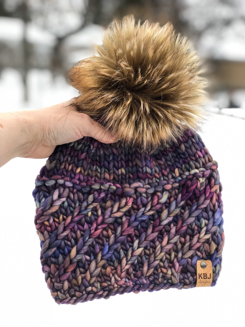 KNIT Pattern for Alpine Twist Beanie | Knitting Pattern PDF Instructions | DIY Written Tutorial | Hat Knitting Pattern | Knit Hat Pattern image 2
