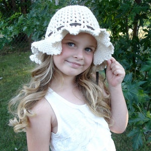 Crochet Pattern for Ava Sun Hat | 7 sizes | Floppy Wide Brim Raffia Hat | Crochet SunHat Pattern | DIY Tutorial | Bucket Hat Crochet Pattern