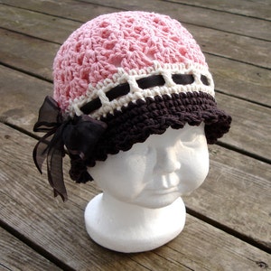 Crochet Pattern for Katrina Cloche Hat 5 sizes Crochet Hat Pattern DIY Tutorial Hat Crocheting Pattern image 2