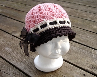 Crochet Pattern for Katrina Cloche Hat sizes Crochet Hat Pattern  DIY Tutorial Hat Crocheting Pattern