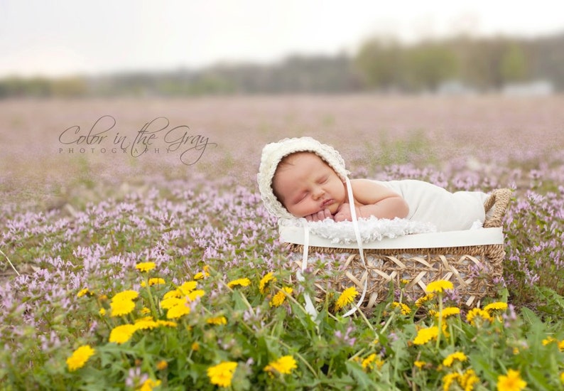 Crochet Pattern for Star Stitch Pixie Bonnet Hat 5 sizes Crochet Baby Hat Pattern DIY Tutorial Baby Bonnet Crocheting Pattern image 2