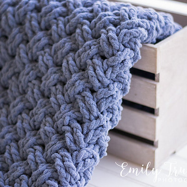 Crochet Pattern for Diagonal Weave Blanket | Any Size | DIY Written Tutorial | Blanket Crocheting Pattern | Crochet Blanket Pattern