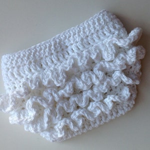 Crochet Pattern for Ruffle Bum Baby Diaper Cover 3 sizes Bonnet NOT included Crochet Diaper Cover Pattern Crocheting Pattern image 3