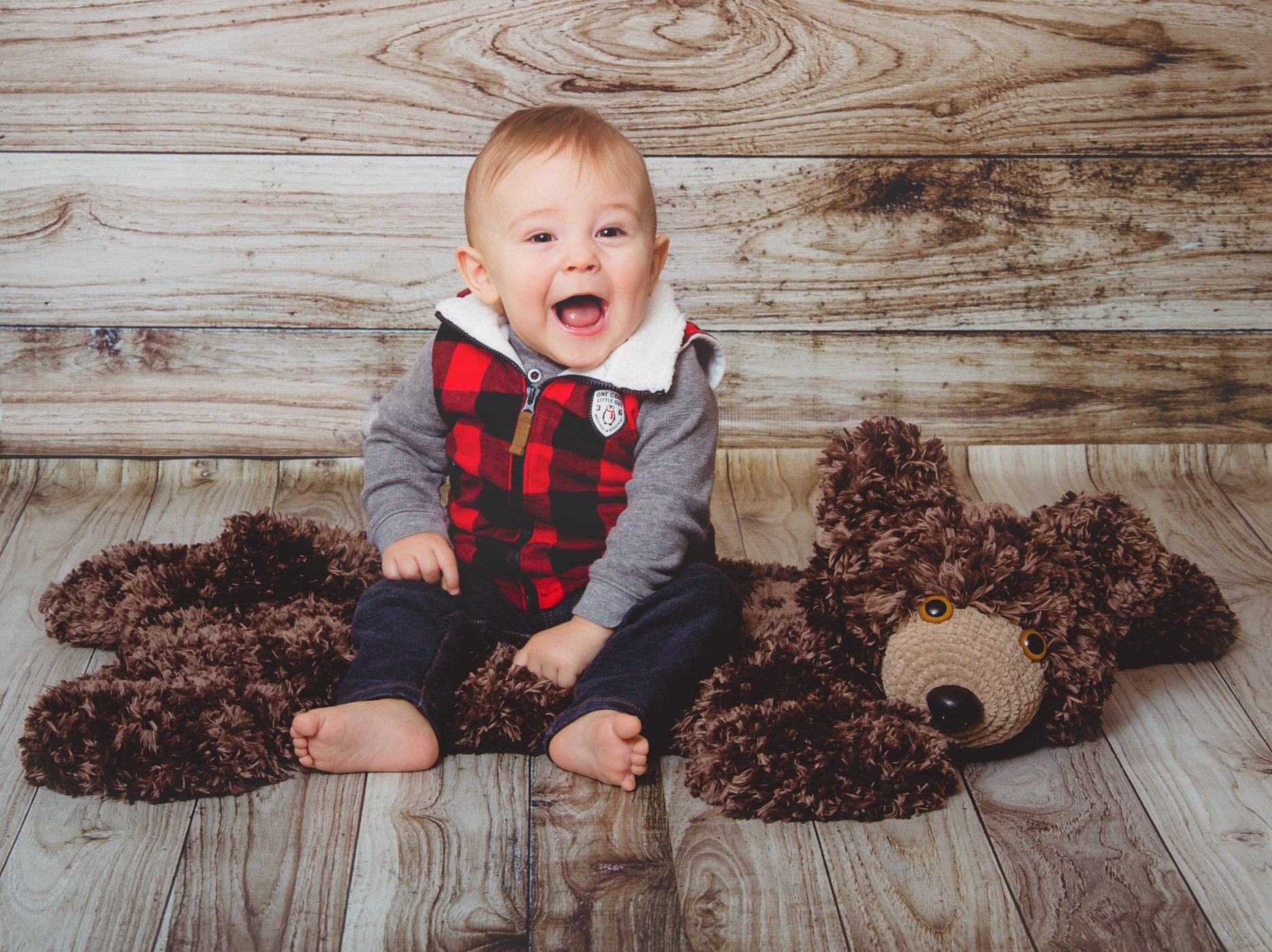Fake Bear Rug Pattern Crochet Pattern for Faux Bear Skin Nursery Rug or Photo Prop | DIY ...