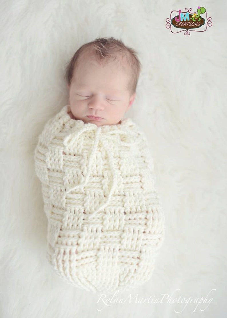 Crochet Pattern for Basket Weave Cocoon Swaddle Sack or Bowl Etsy
