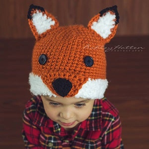 Crochet Pattern for Woodland Fox or Wolf Hat | 6 sizes | Crochet Hat Pattern | DIY Tutorial | Hat Crocheting Pattern