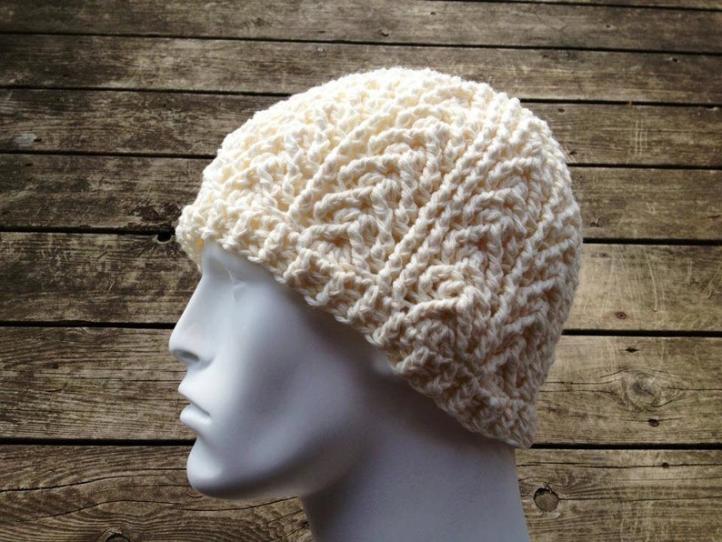 Crochet Pattern for Arrowhead Beanie Hat 6 sizes baby large adult Mens Hat Crochet Pattern Mens or Unisex Hat Crocheting Pattern image 7