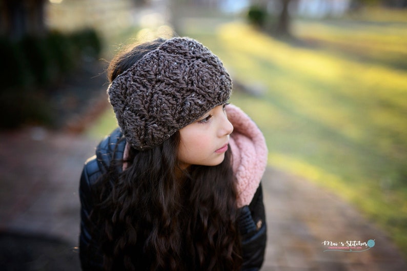 3 Sizes - Welcome to sell finished items Crochet Pattern for Paragon Ear Warmer Child to Large Adult