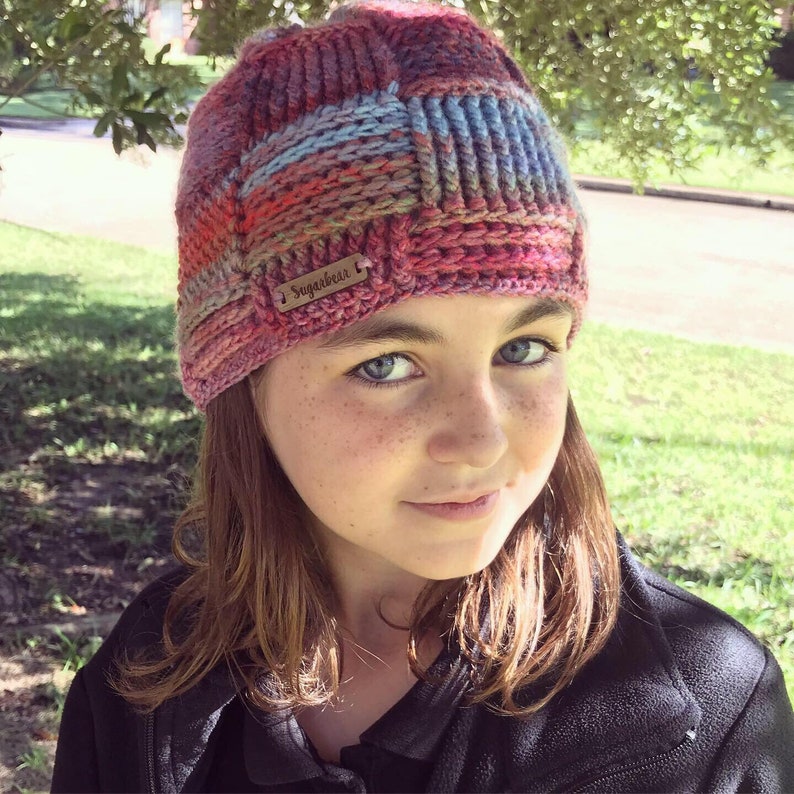 Crochet Pattern for Patchwork Beanie Hat 3 sizes Etsy