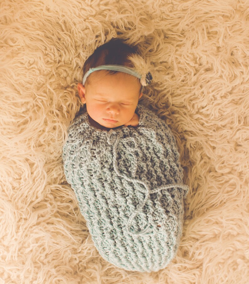 Crochet Pattern for Ridges Baby Cocoon or Swaddle Etsy Canada