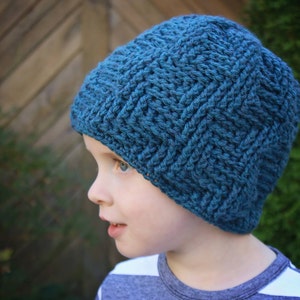 Crochet Pattern for Thunderstruck Beanie 6 Sizes Crochet Hat Pattern ...