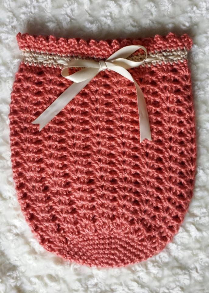 Crochet Pattern for Katrina Baby Swaddle Sack or Cocoon hat Etsy