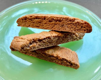 Gingerbread Biscotti: Holiday Spiced Italian Cookies (1 Dozen)