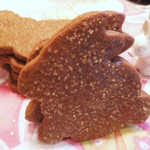 Gingerbread Bunny Cookies,Spring Bunny Shaped Ginger Cookies, Perfect Gift for Her, Parties, Holiday events, Teachers image 3