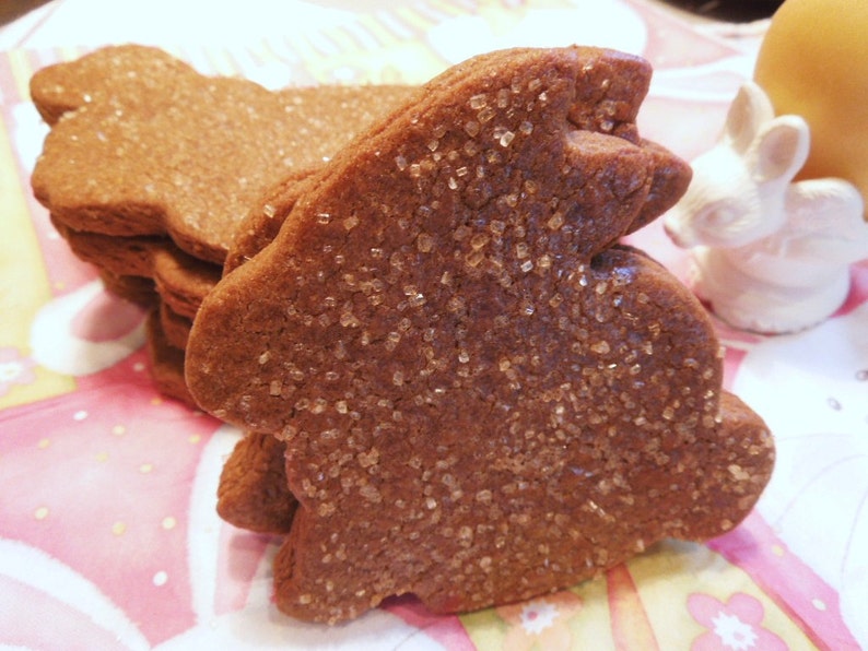 Gingerbread Bunny Cookies,Spring Bunny Shaped Ginger Cookies, Perfect Gift for Her, Parties, Holiday events, Teachers image 3