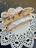 Cranberry Orange Biscotti for the Holidays, double baked Italian Cookie, gift for Her, Party Fare. Great to dunk in coffee, Tea Time!!