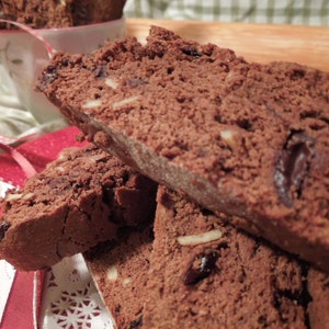 Biscotti-Cherries-Double Chocolate-Twice Baked Cookies-Cocoa Cherries Dunk in Coffee-Double Baked image 4