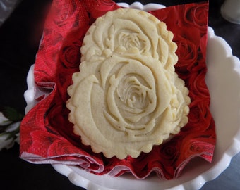 Rose Jammie Cookies: Strawberry Jam, Vanilla Orange, 1 Dozen