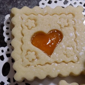 Butter Sugar Cookie with Apricot Jam 1 dozen heavenly soft-Blonde Jammies for Her, birthdays, tea parties, in special shapes