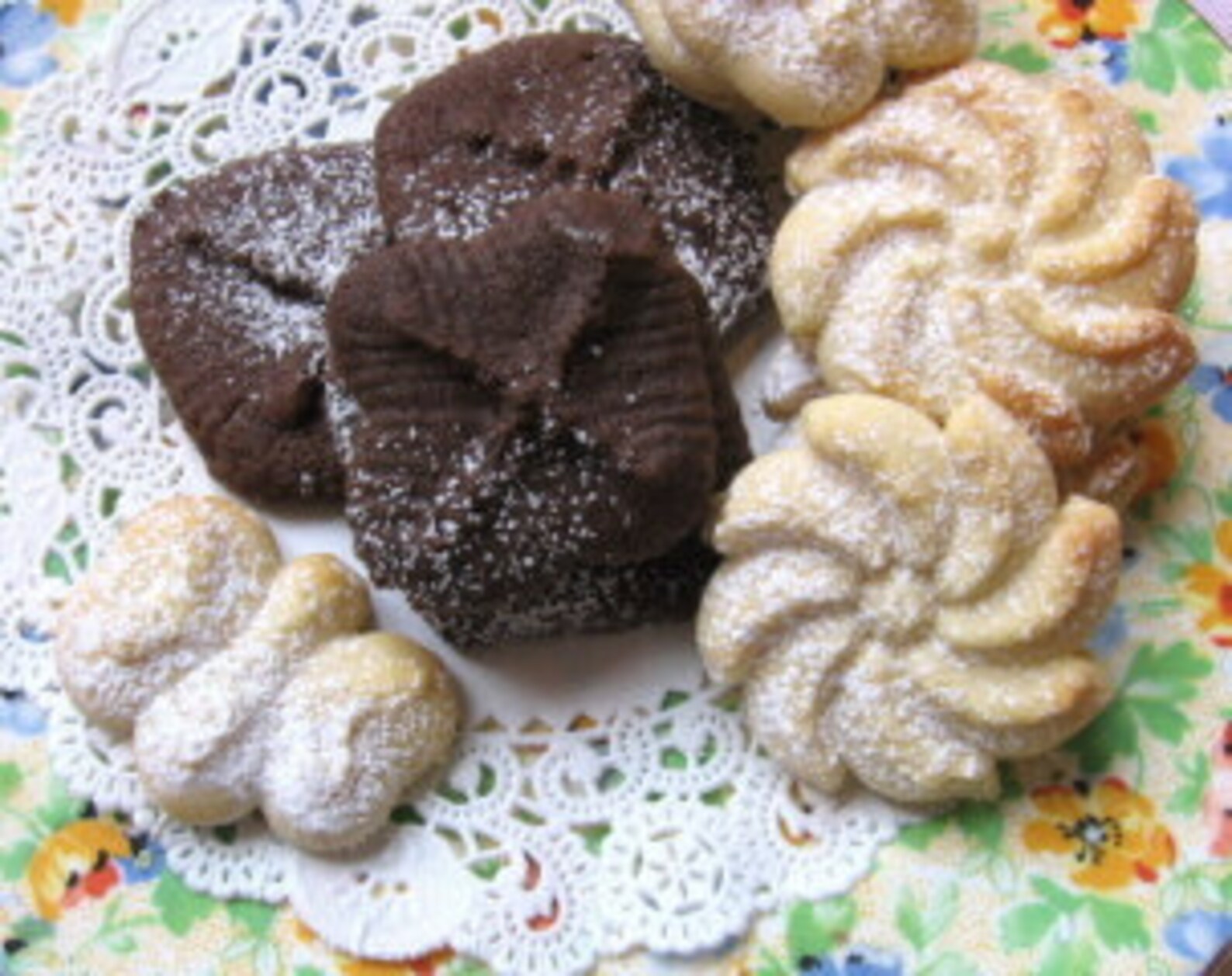 Butter Rich Spritz Cookies - 4 dozen-Variety shapes, flavors,simply Good and Delectable