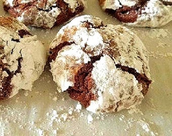 Gluten-Free Triple Chocolate Cloud Cookies: Meringue Treats, 1 Dozen