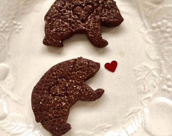 Black Bear Cocoa Sugar Cookies: Chocolate Cub Scout Treats