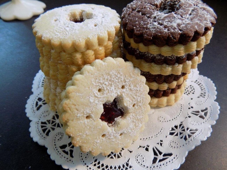 Sugar Cookies Cocoa Raspberryjam Combo 1 Dozen in Gift Boxed Etsy