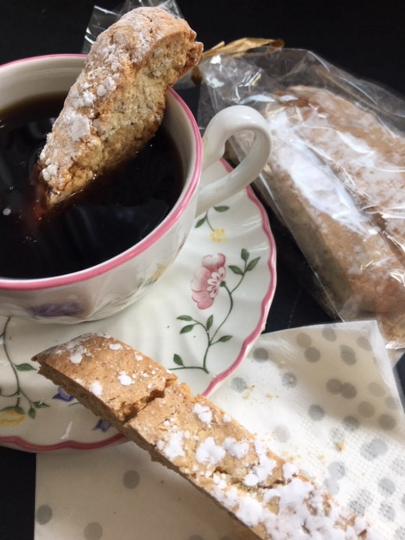 Almond Anise Biscotti, double baked Italian Cookies, gift for Her or Him, Great to dunk in coffee, Afternoon Tea image 3