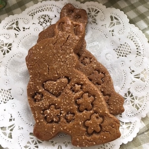 Gingerbread Bunny Cookies,Spring Bunny Shaped Ginger Cookies, Perfect Gift for Her, Parties, Holiday events, Teachers image 1