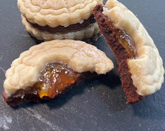 Chocolate Orange Marmalade Cookies: Gourmet Cocoa Sugar Cookies (1 Dozen)