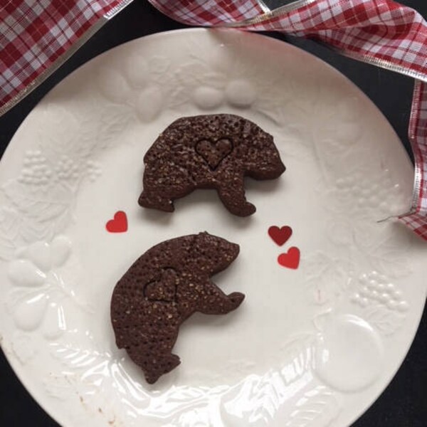 Custom Order of 40 Black Bear Cocoa Sugar Cookies, rich, dense. delicious Gift for Dads, Cub scouts, birthday,special events