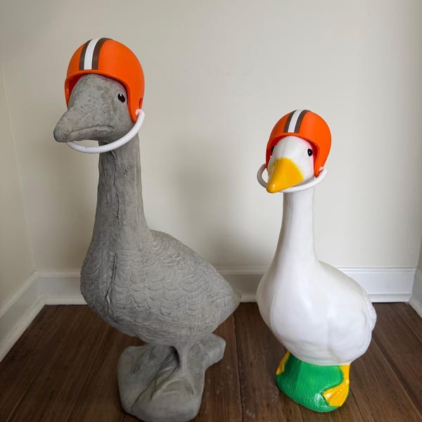 Football Helmet for Porch Goose - 3D Printed Game Day Decor