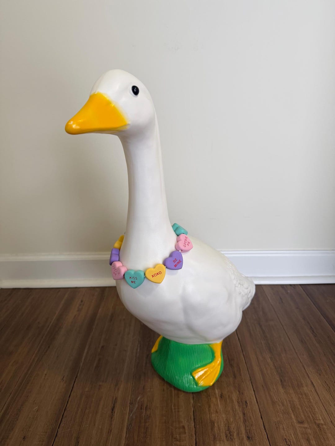Candy Heart Necklace for Porch Goose - 3D Printed Accessory - Etsy