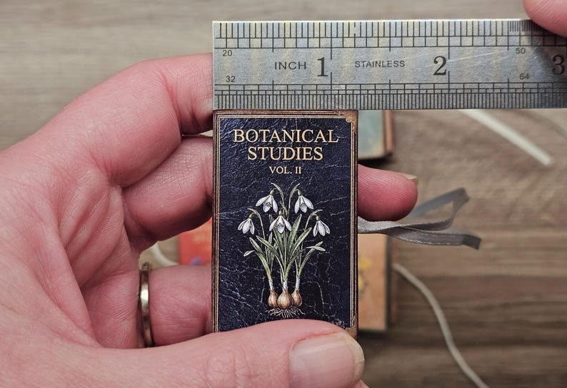 Botanical Ruler The Seasonal Bloom Mini Book Collection – Floral Ephemera, Miniature ...