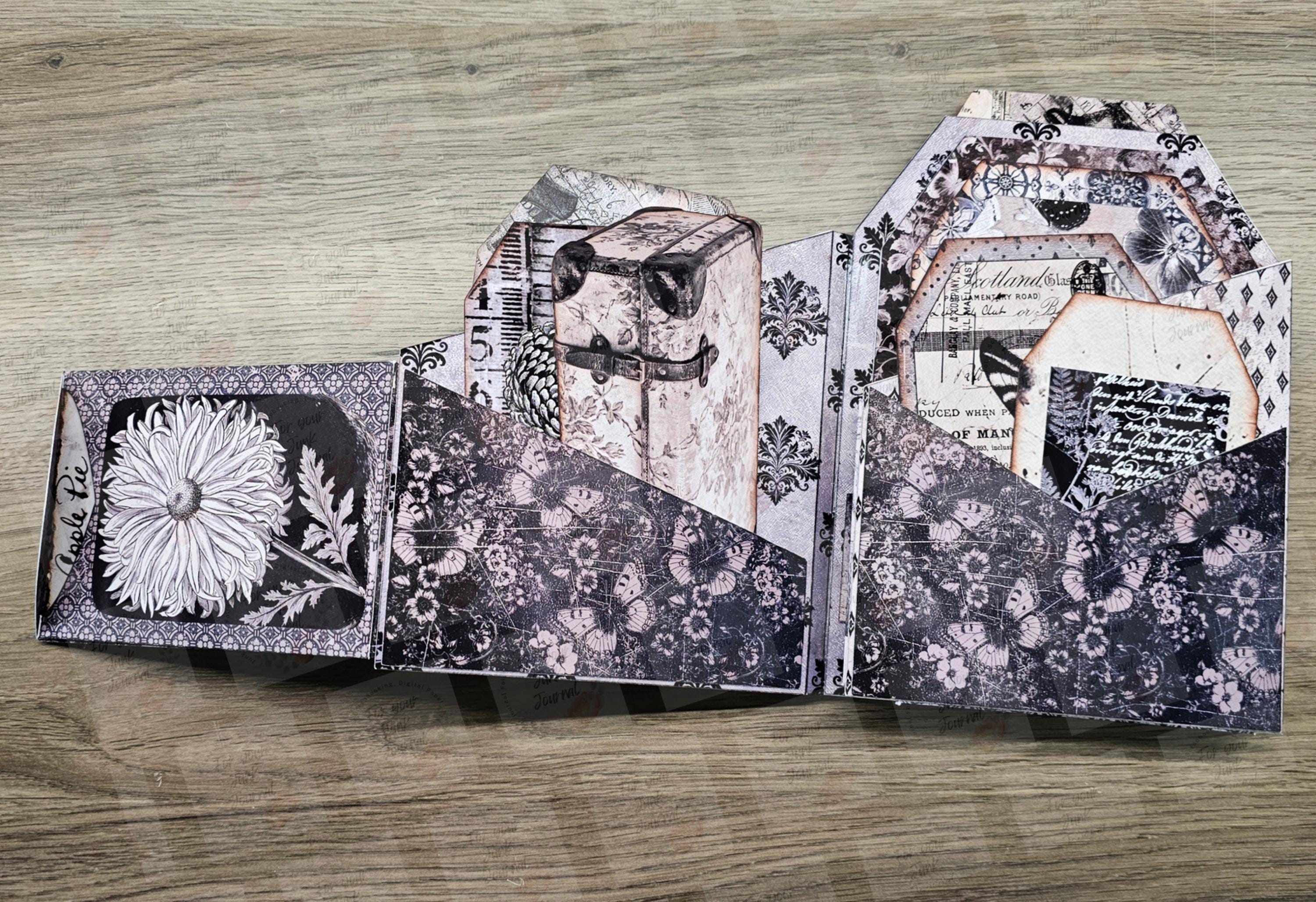 Junk Journal Folio Kit Victorian Tag Folio of Butterfly Curiosities ...