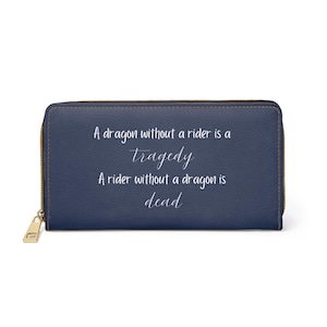Fourth Wing Dragon Zipper Wallet