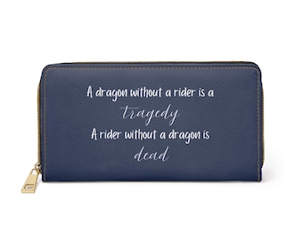Fourth Wing Dragon Zipper Wallet