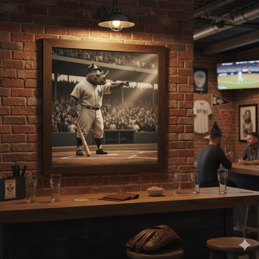 Rhino Sports Legends Wall Art Babe Ruth Pointing Pose Premium 2in ...