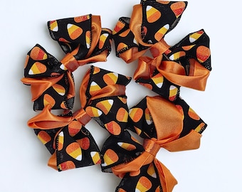 Lazo para el cabello de Halloween con forma de maíz dulce: accesorio festivo de boutique