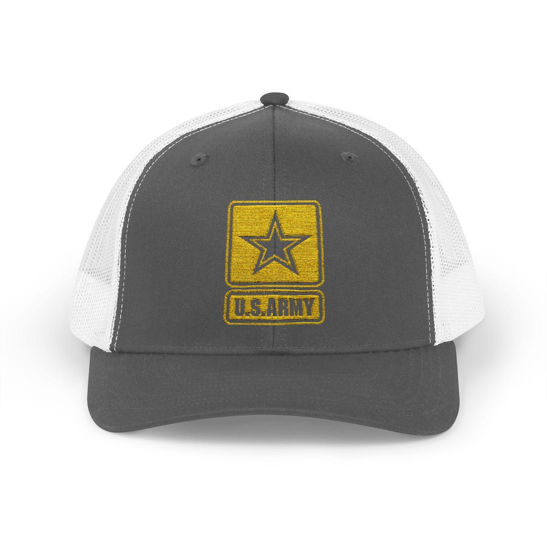 US Army Snapback Trucker Cap With Thin Red Line Design, Ideal for First ...