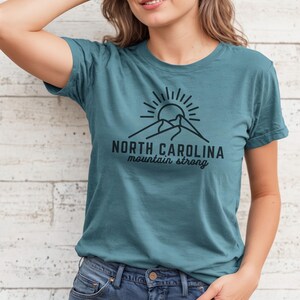 North Carolina Mountain Strong Comfort Colors® T-Shirt Blue Spruce