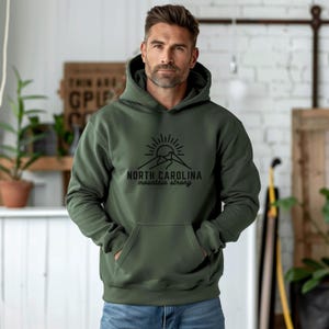 North Carolina Mountain Strong Hoodie | Western NC Sweatshirt | Gildan® Unisex Pullover | Appalachian Mountains Gift bild 2
