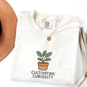 Cultivating Curiosity Teacher Shirt, Gifted Teacher T Shirt, AIG Teacher Shirt, STEM Teacher Gift, Science Teacher Tee, Teacher Gift