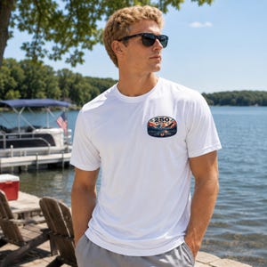 250 America Performance Tee | Patriotic Sport-Tek ST350 | America 250 Anniversary Shirt | Men's 4th of July Shirt | Moisture Wicking Tee