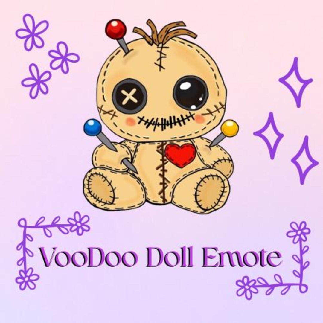 Voodoo Chat Voodoo Doll Emote for Stream Chat, Kawaii Plush Art (digital Download ...