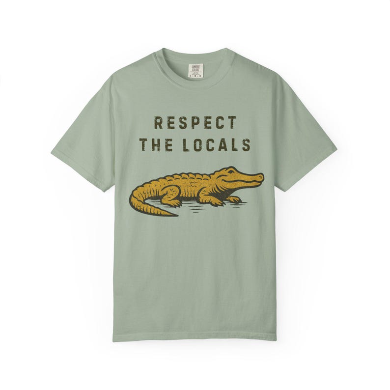 Respectez les habitants - T-shirt en alligator image 4