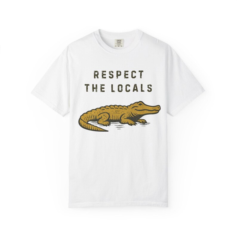 Respectez les habitants - T-shirt en alligator image 2