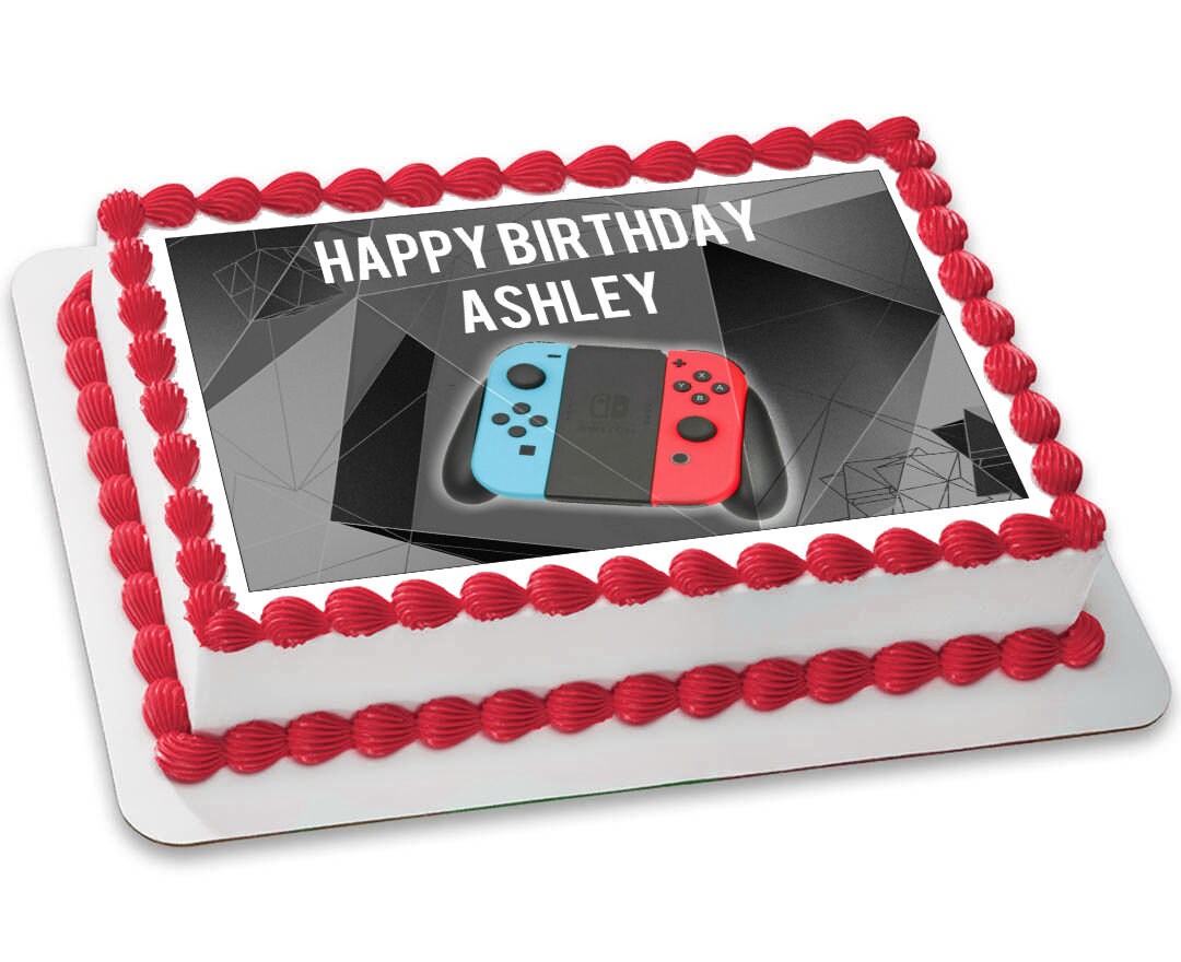 Nintendo Switch Controller Customizable Edible Image 8 5x11 Etsy
