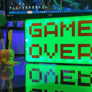 Personalisierte LED Lightbox: Gamer Tag Sign - Gaming Room Decor
