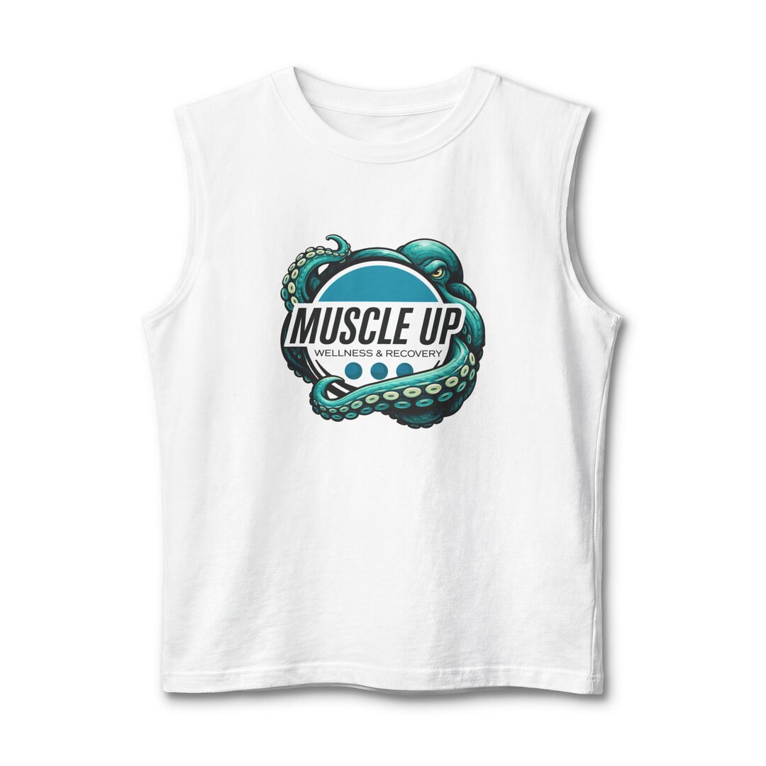 Octupus Workout Muscle up Octopus Logo Tank Top | Fitness Logo, Workout Sleeveless ...